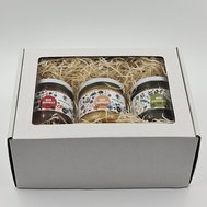 Dárková sada 3 druhy medu 250g krabička bílá