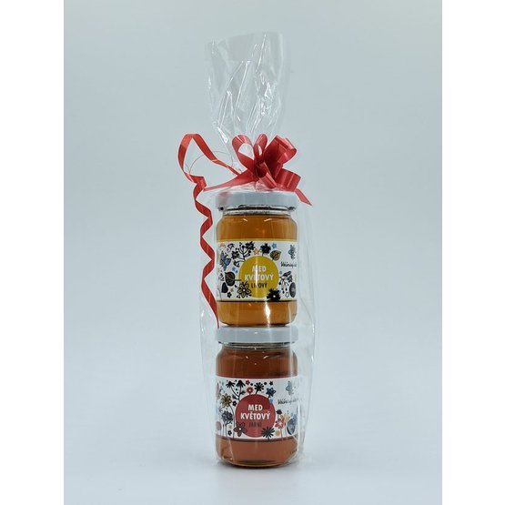 Dárková sada 2x 130g med jarní a lipový