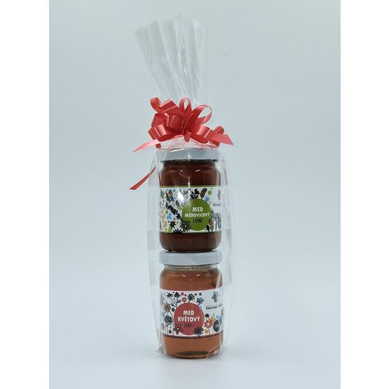 Dárková sada 2x 130g med jarní a medovicový