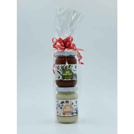 Dárková sada 2x 130g med pastovaný a medovicový