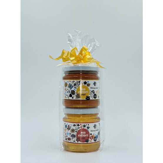 Dárková sada 2x 250g med jarní a lipový