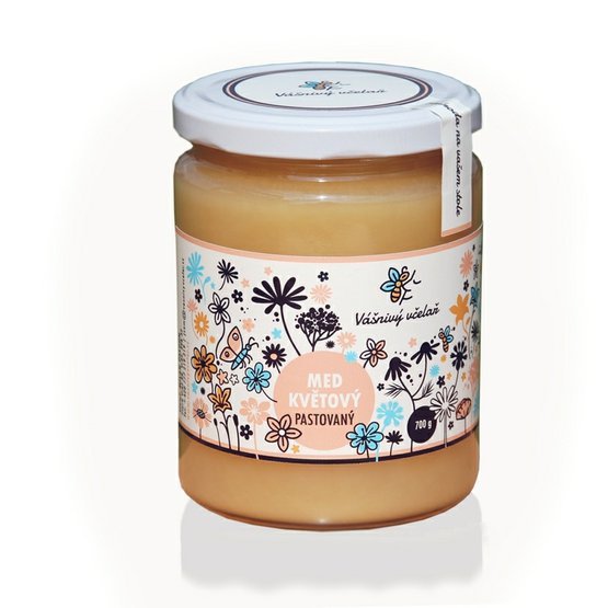 Med květový pastovaný 700g - Vášnivý včelař